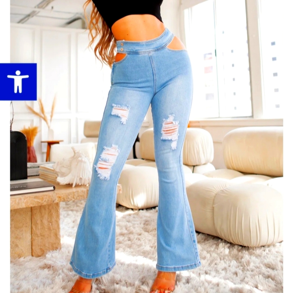 Angel Flare Jeans, Light Wash. Size 15 Junior. New With Tag
